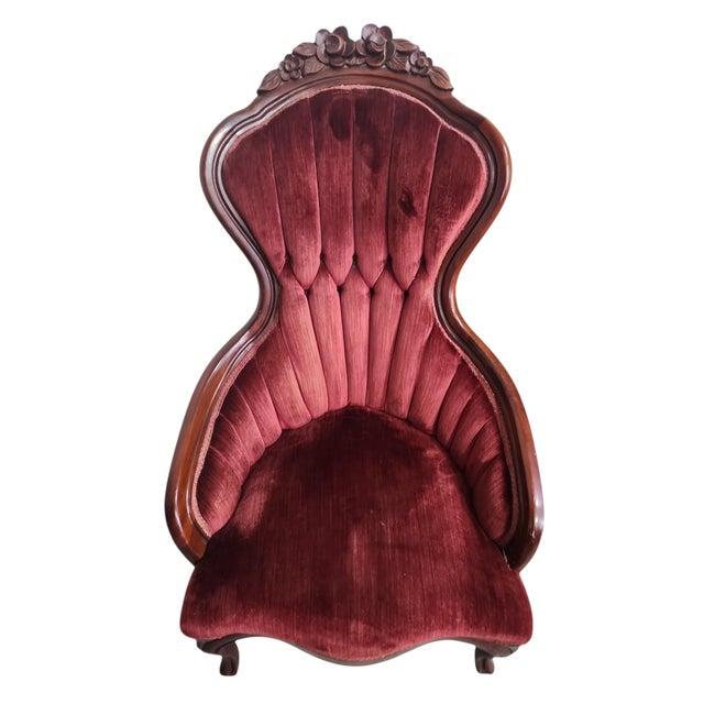 Vintage Pair Kimball King and Queen Armchairs For Sale In Atlanta - Image 6 of 7