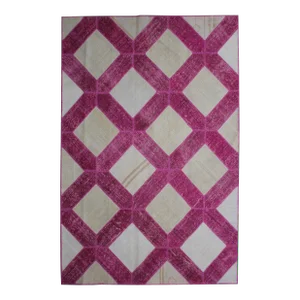 Hand Knotted Patchwork Rug - 07'02" X 10'03"