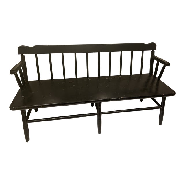Vintage Wooden Deacon’s Bench Chairish