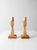 Late 20th Century Pair of Vintage Handmade Wooden Candlesticks For Sale - Image 5 of 11