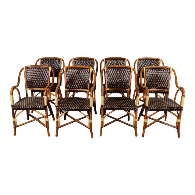 Rattan Dining Chairs Set Of 8 Chairish