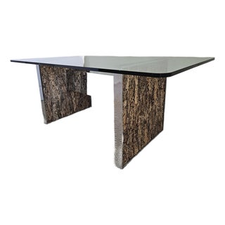Cork and Chrome Dining Table Attributed to Comfort Designs, Inc. -Adrian Pearsall For Sale
