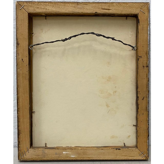 Gray Vintage "Tudor Cottage" Original Graphite Drawing C.1940 For Sale - Image 8 of 9