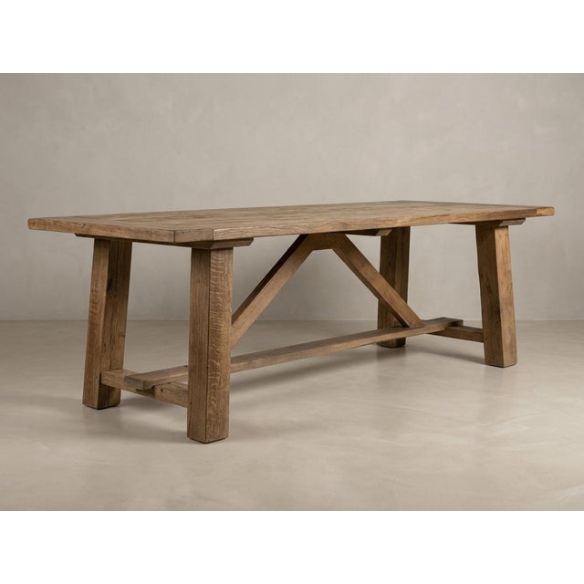 2000 - 2009 Table in Recycled Oak, 2001 For Sale - Image 5 of 5