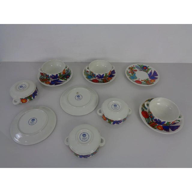 Ceramic Acapulco Soup Bowls with Saucers from Villeroy & Boch, 1970s, Set of 12 For Sale - Image 7 of 18
