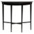 Bespoke Ebonized Demilune Console on Tapered Legs For Sale - Image 9 of 9