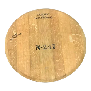 French Style Reclaimed Wood Wine Barrel Lazy Susan