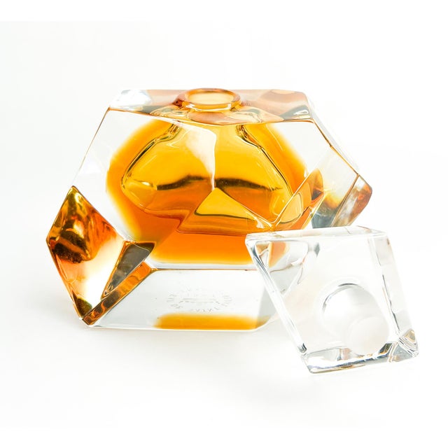 Vintage Eau De Saint Louis Crystal Perfume Bottle & Stopper | Chairish