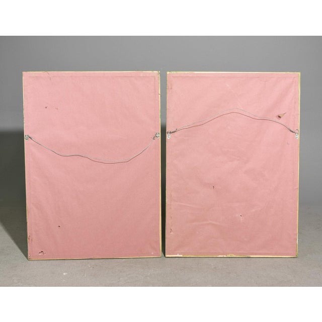 Pair of Green Painted Faux Bamboo Beveled Wall Mirrors For Sale In Nashville - Image 6 of 8