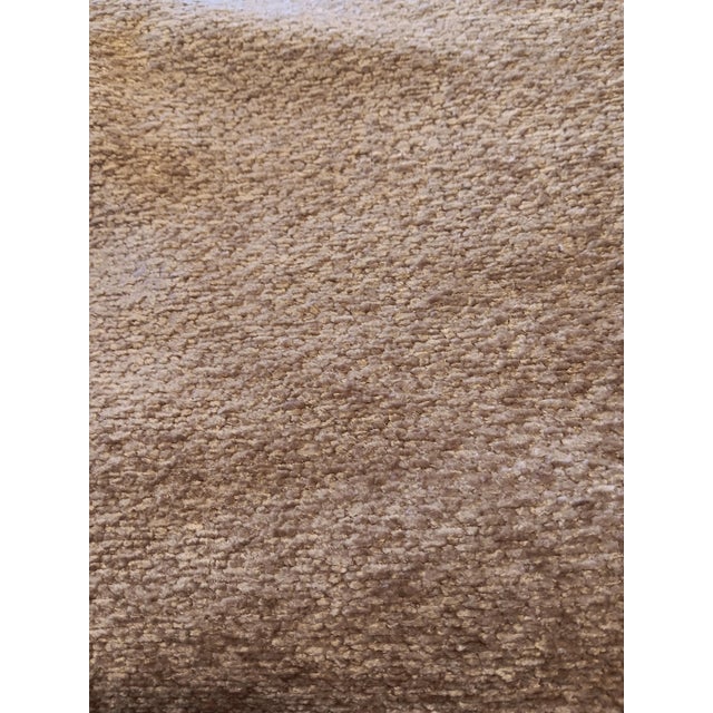 Scalamandre Beige-Gold Nubby Boucle Heavy Upholstery Fabric- 2 Yards For Sale