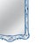 Vintage Rococo Style Blue and White Chinese Style Mirror/Wall Mirror For Sale - Image 4 of 9