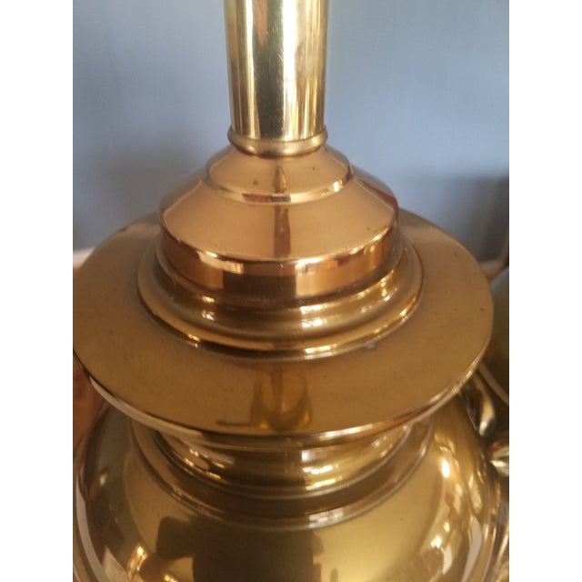 Vintage Brass Lamps With Rams Head Motif - a Pair For Sale In Columbus - Image 6 of 13