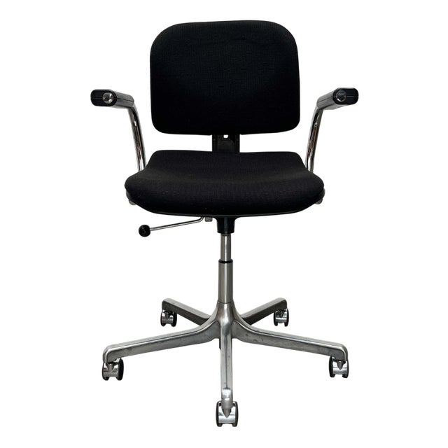 Vintage German Model Eurochair 5600 Office Swivel Chair by Fritz Makiol for Girsberger, 1970s For Sale