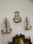 Vintage 19.5" Italian Tole and Crystals Candle Sconces - A Pair For Sale - Image 14 of 17