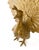 Metal Vintage Large Gold Peacock Bird Decor Bookend For Sale - Image 7 of 10