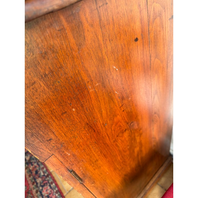 Early 20th Century Rustic Farmhouse Pine Hutch Cabinet With Scalloped Shelf Top For Sale - Image 11 of 12