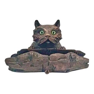 Antique Black Forest Terrier Inkwell For Sale