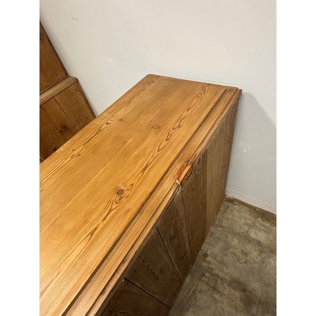 19th Century English Pine Sideboard Dresser Base For Sale In Naples, FL - Image 6 of 10