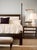 Traditional Century Furniture Barrington Poster Bed with Uph Headboard - King Size 6/6 For Sale - Image 3 of 4