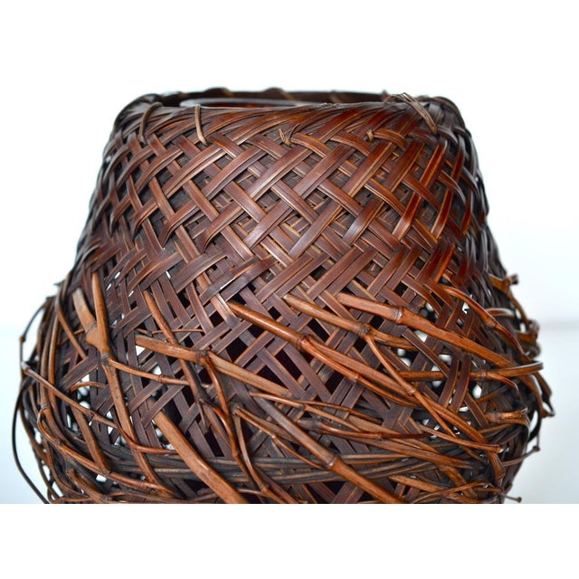 Antique Japanese Woven Ikebana Basket Chairish