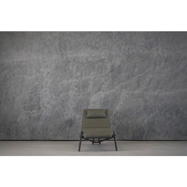 Grey Leather Donovan Chaise Longue by Giuseppe Vigano for Cattelan, Italy, 2000s For Sale - Image 9 of 14