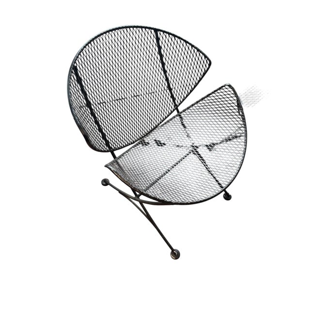 1960s Maurizio Tempestini Salterini Three Piece Clam Patio Set Two Chairs Table Matching, Attributed For Sale - Image 11 of 13