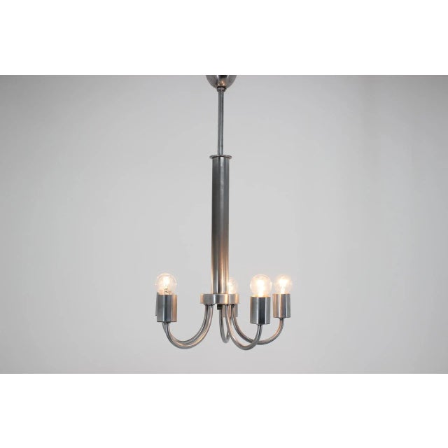 Art Deco Chandelier, 1930s For Sale - Image 6 of 6