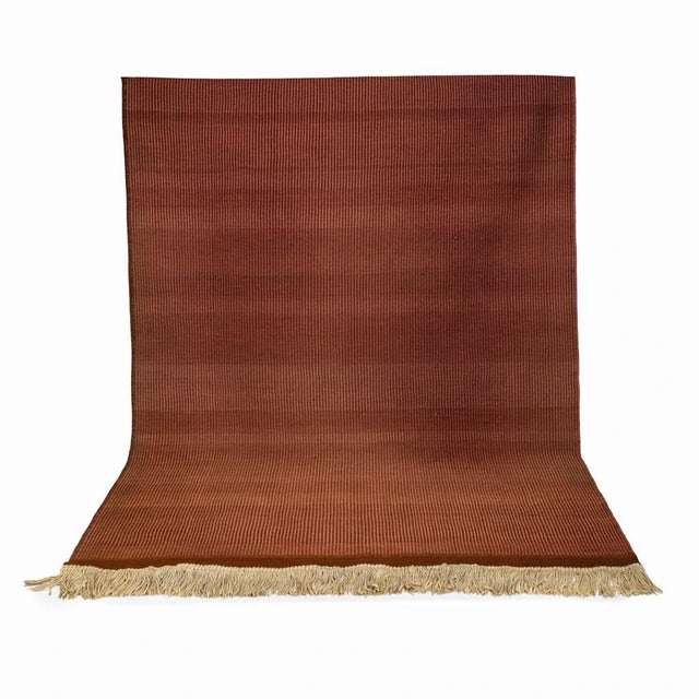 Brown Vintage Brown Rug, 1950s For Sale - Image 8 of 8