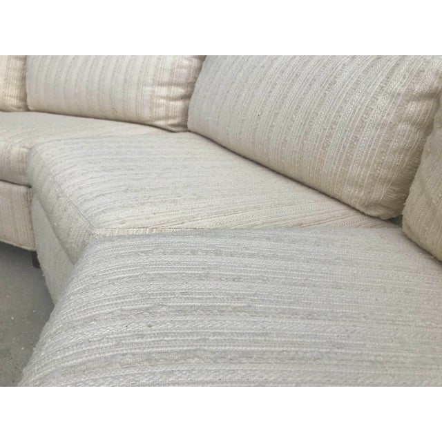 Tan Selig Mid Century Modern Semi-Circle Sectional Sofa For Sale - Image 8 of 13
