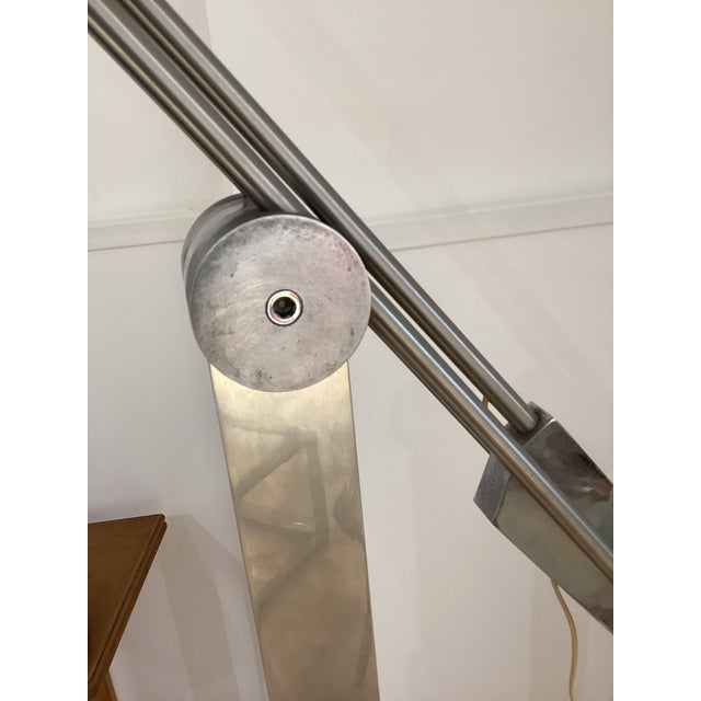 Vintage Italian Adjustable Aluminum Floor Lamp, 1970s For Sale - Image 11 of 15