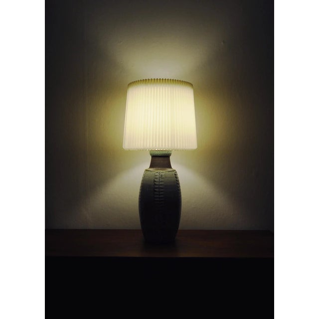 Large Danish Table Lamp in Ceramic by Einar Johansen for Søholm For Sale - Image 16 of 17