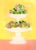 Pink Lady Apples White Tiered Fruit Stand Contemporary Still Life Painting For Sale