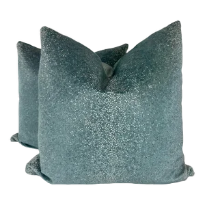 Kravet "L'Escale" in Jade 22" Pillows-A Pair