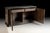 Italian Italian Serpentine Front Credenza in Charcoal Finish For Sale - Image 3 of 3