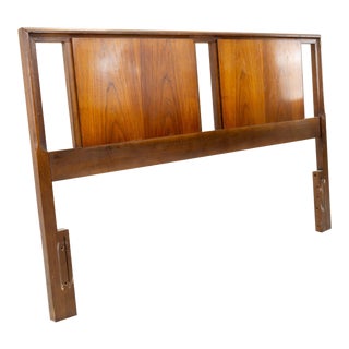 Mid-Century Walnut Full Size Headboard For Sale