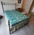 Late 19th Century Antique French 1890’s Cast Iron and Brass Full Size Bed Frame For Sale - Image 5 of 14