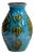 1960s Germany Blue Ceramic Vase For Sale