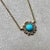 Created in 18 karat yellow gold Turquoise 2 carats approx. Diamonds 0.30 carat approx. 18 inch length, adjustable at 16-17...