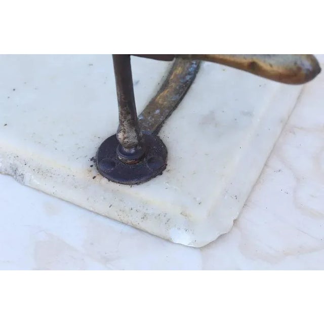 Early 19th Century 19th Century Meat Holder on Marble Slab For Sale - Image 5 of 11