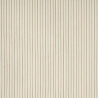 Schumacher Marquet Ticking Stripe Fabric in Sand For Sale