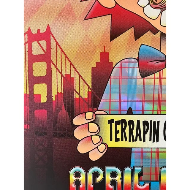 21st Century Phil Lesh "Ice Cream Kid" Pop-Art Show Reflective Prism Show Poster c.2016 For Sale In Reno/Lake Tahoe - Image 6 of 6