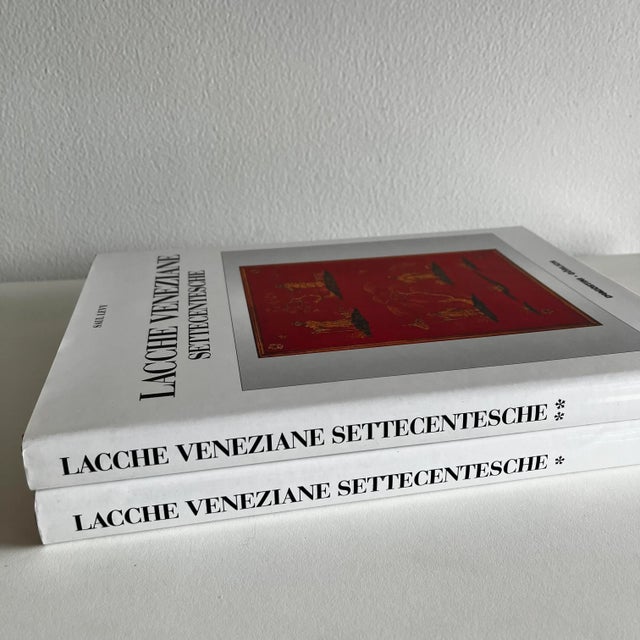 Paper 1990s Lacche Veneziane Settecentesche & History of Venetian Furniture Coffee Table Books - 2 Volumes For Sale - Image 7 of 10
