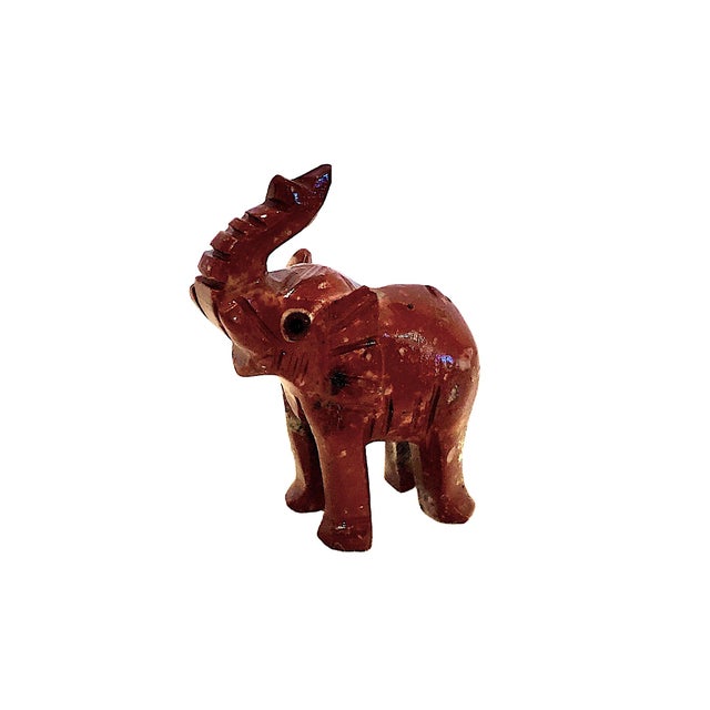Wood A Collection of Miniature, Hand-Carved Elephant Netsukes For Sale - Image 7 of 18