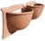 Art Deco Antique French Terracotta Wall Planters or Sconces, Pair For Sale - Image 3 of 14