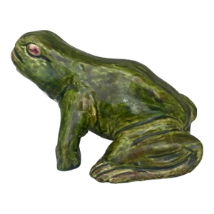Terracotta Majolica Frog Filmont Bavent Normandy Circa 1900