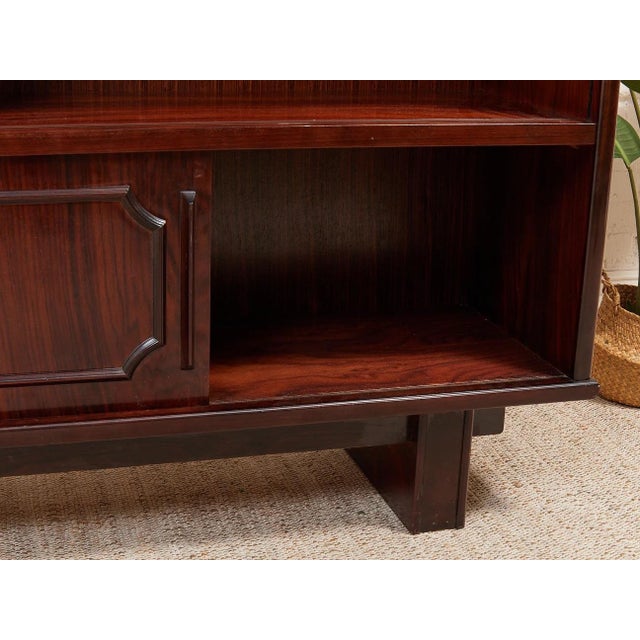 Vintage Rosewood Display Cabinet For Sale - Image 9 of 12