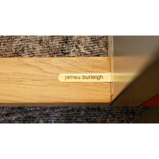 Hand made in England James Burleigh Bosa oak kitchen table bench. The oak frames have all been cleaned waxed and polished...