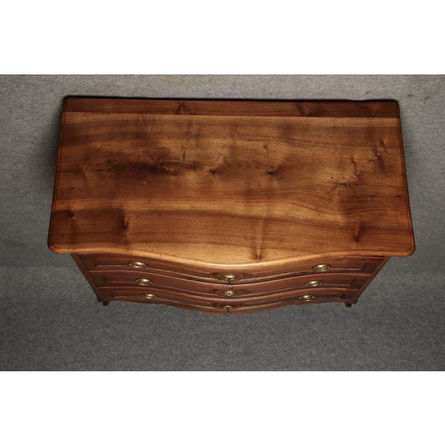 Wood 18th Century Baroque Chest of Drawers in Walnut, 1760s For Sale - Image 7 of 18