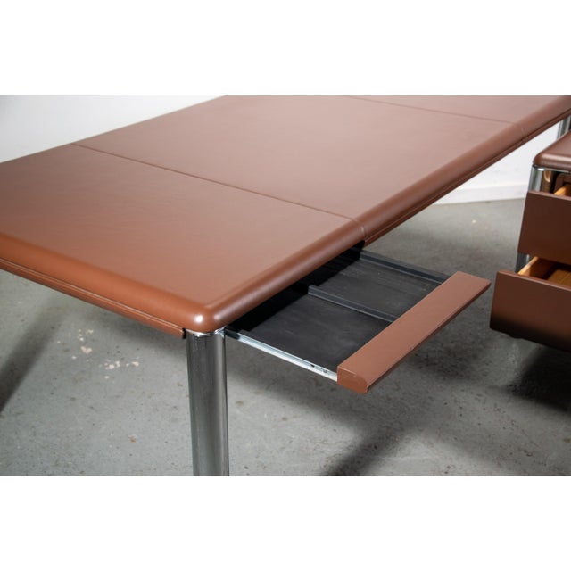 No. 3055D Table Desk and No. 3076 Credenza from KnollStudio, 1988 For Sale - Image 6 of 18