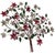 1990s Vintage Metal Floral Tree Wall Sculpture For Sale - Image 5 of 12